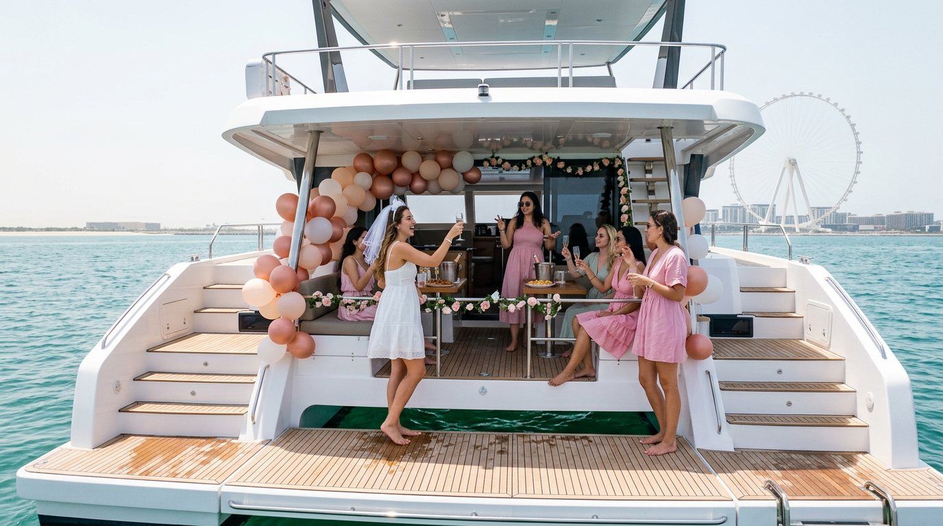 Bachelorette Yacht Party in Dubai