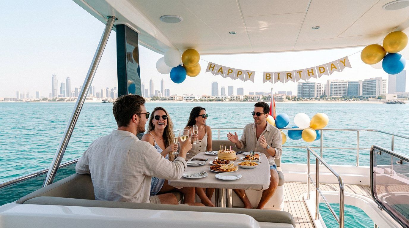 Yacht Rental in Dubai for a Birthday Party